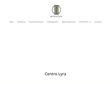 Tablet Screenshot of centrolyra.org